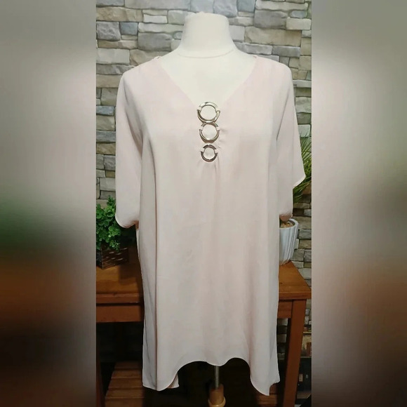 Sami &‎ Jo Pink Sheer Flowy Blouse 2X - Picture 1 of 5